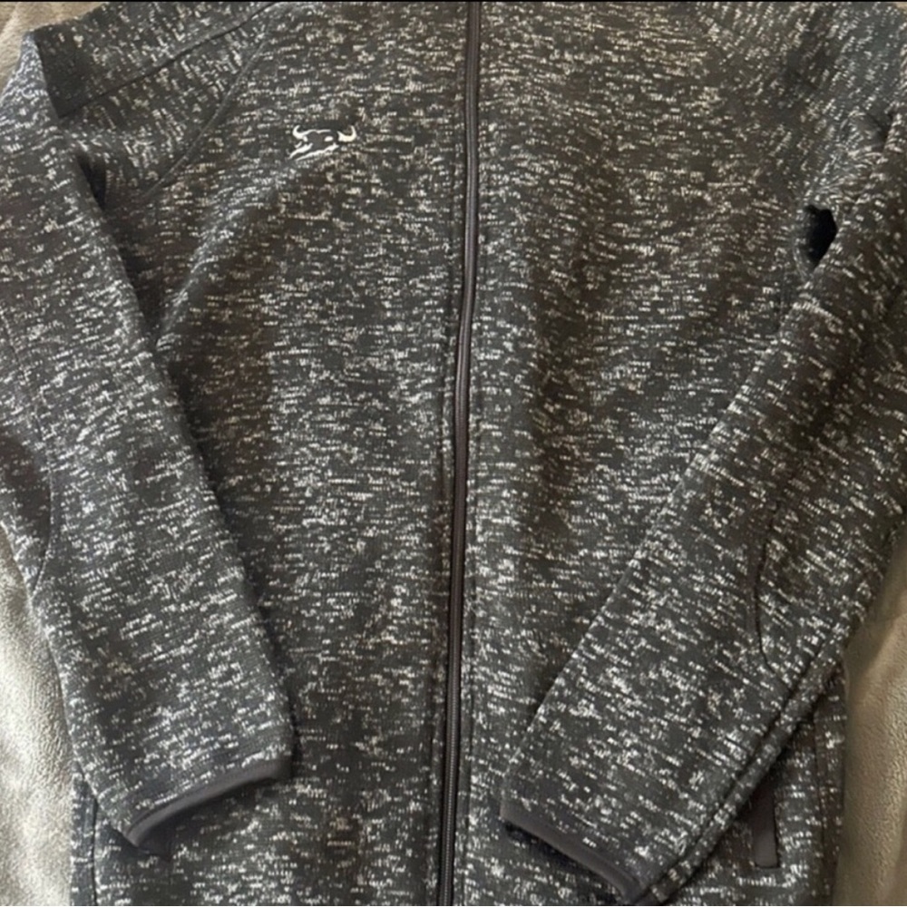 Burnside Charcoal and Light Gray Hoodie